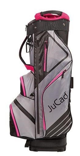 JuCad Sportline cart bag, svart/grå/rosa
