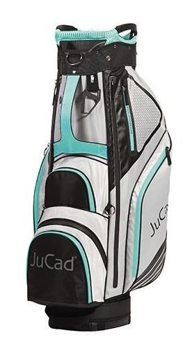 JuCad Sportline cart bag, svart/grå/turkos