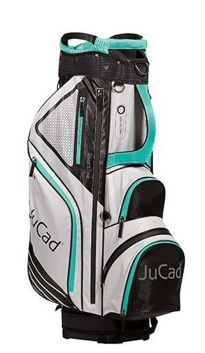 JuCad Sportline cart bag, svart/grå/turkos