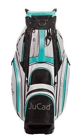 JuCad Sportline cart bag, svart/grå/turkos