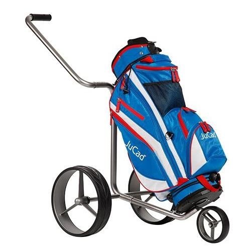 JuCad Junior cart bag, blå/vit/röd