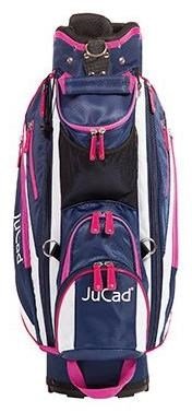 JuCad Junior cart bag, mörkblå/vit/rosa