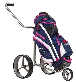 JuCad Junior cart bag, mörkblå/vit/rosa