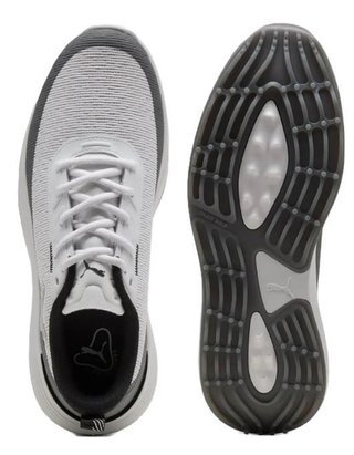 Puma Golf Puma Gruve Sport herr golfskor, vit/grå