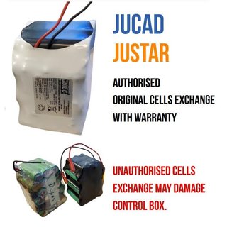 JuStar Powerpack replace kit system no control-unit self-mount, inkl. small battery cells case and cover