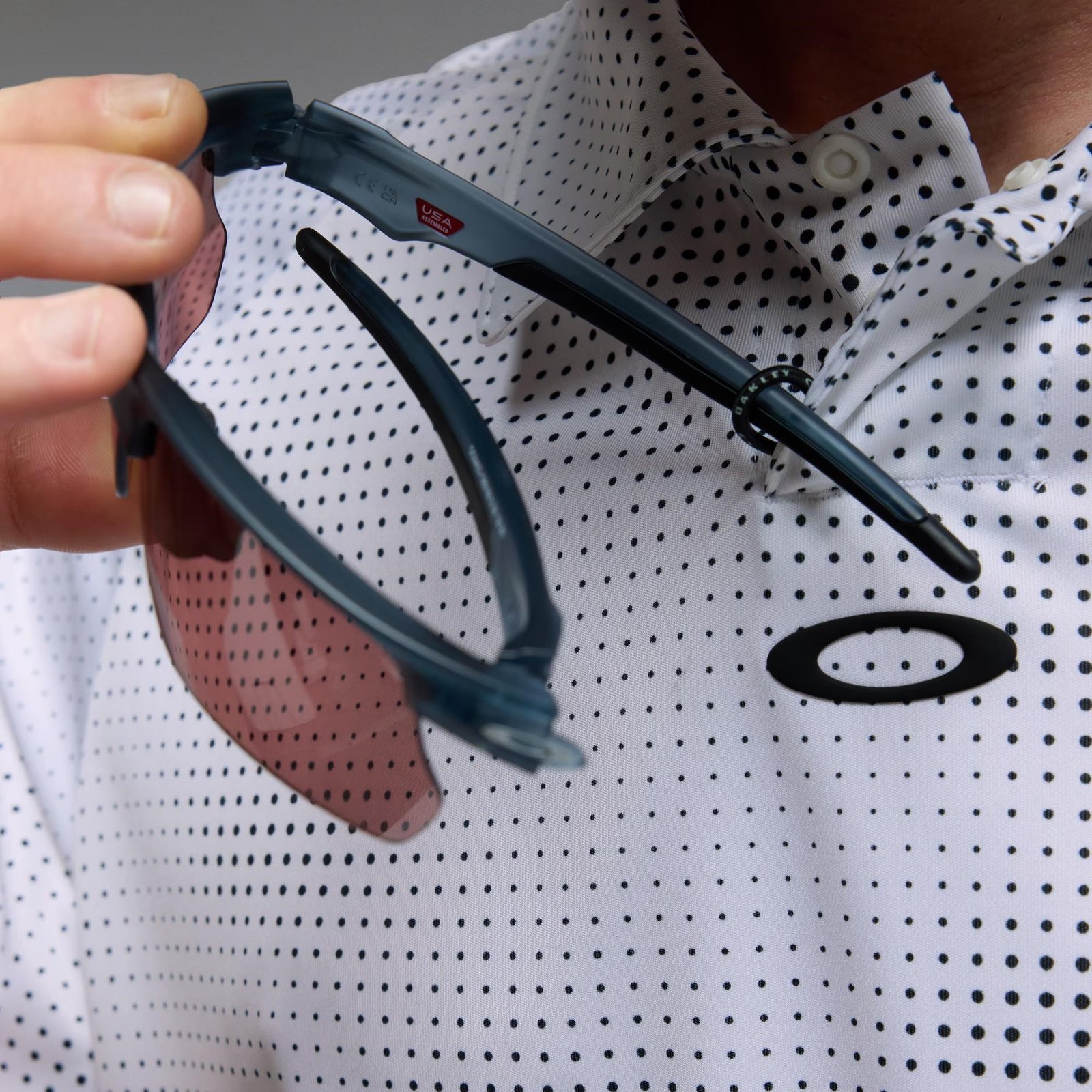 Oakley C1 Overcast herr polo, vit