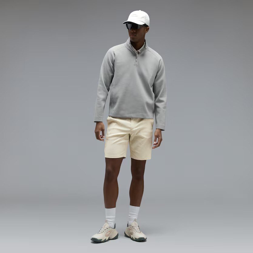 Oakley Platform Quater Zip herr sweatshirt, cement