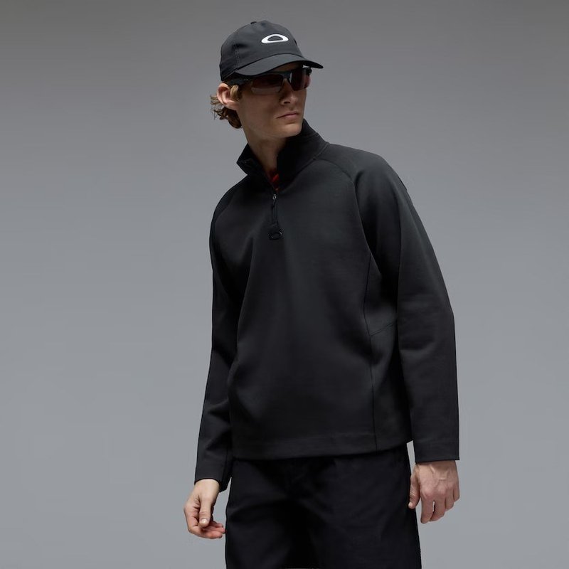 Oakley Platform Quater Zip herr sweatshirt, pitch black