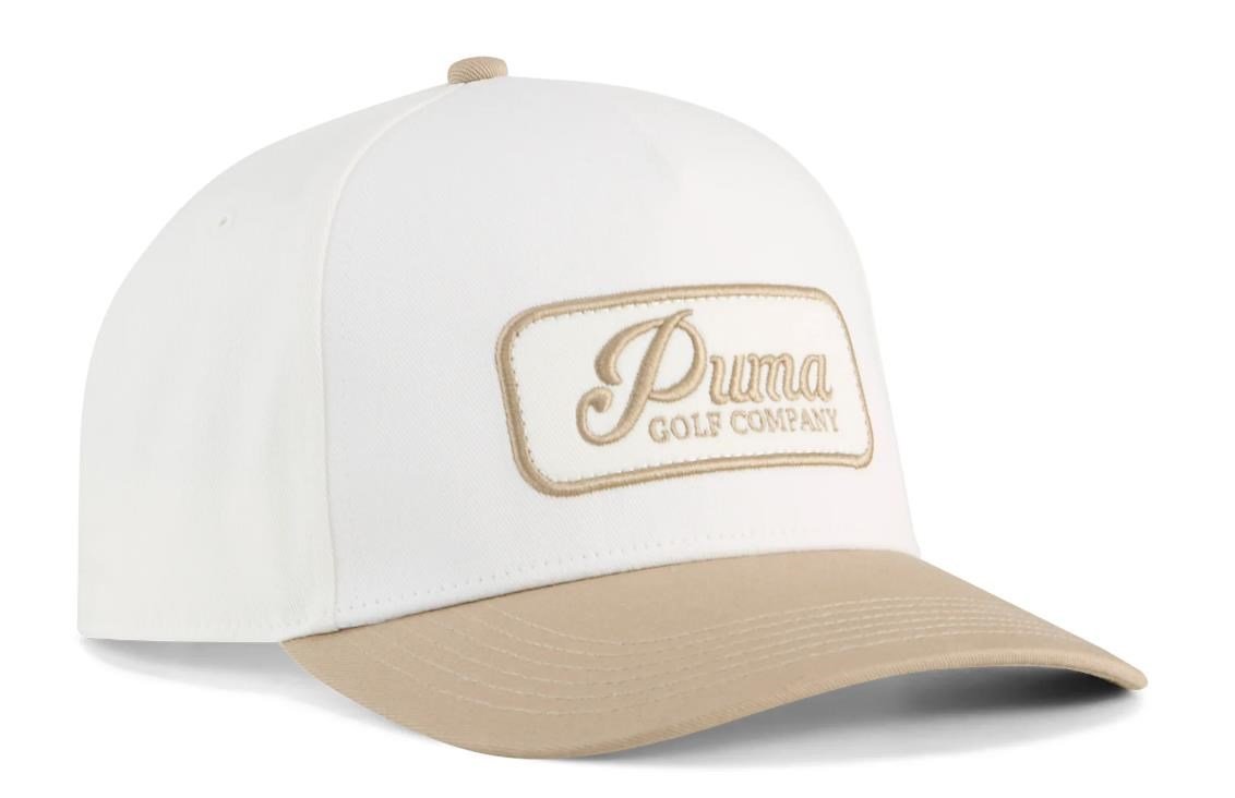 Puma Jupiter herr golfkeps, warm white/ice coffee