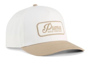 Puma Jupiter herr golfkeps, warm white/ice coffee