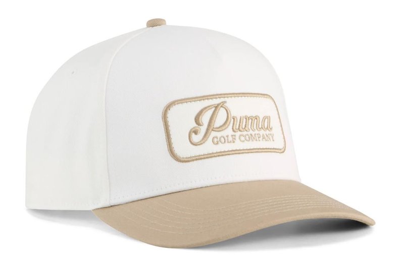 Puma Jupiter herr golfkeps, warm white/ice coffee