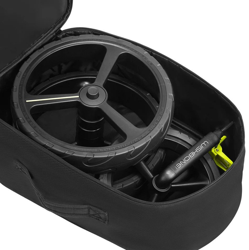 Wishbone Carry Bag Set universal wheel carry case with a frame bag tillbehör, svart
