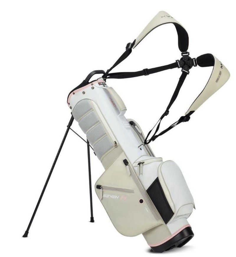 Big Max Aqua Seven H stand bag, white off/white/pink