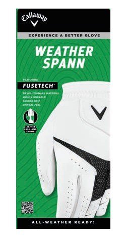 Callaway Weather Spann damhandske, vit
