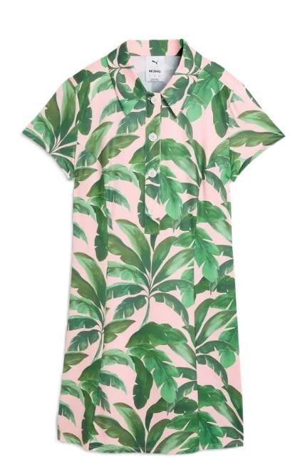 Puma X Mumu Palm damklänning, rose blossom/opal green