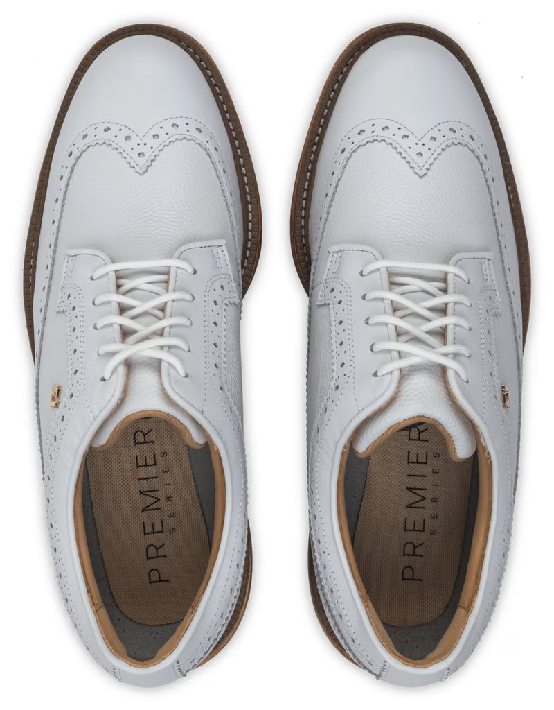 FootJoy Premiere Series Marquis herr golfskor, vit/brun
