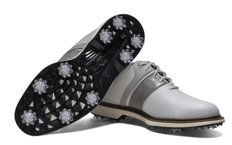 FootJoy Premiere Series Packard herr golfskor, vit/grå