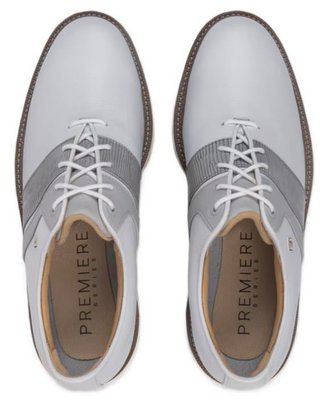 FootJoy Premiere Series Packard herr golfskor, vit/grå