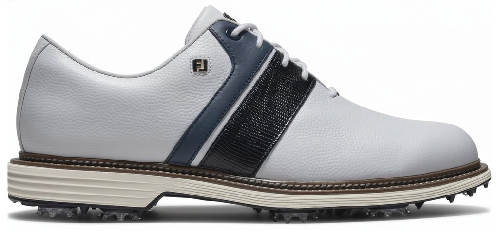 FootJoy Premiere Series Packard herr golfskor, vit/marinblå