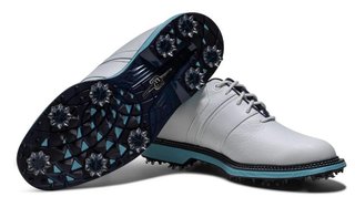 FootJoy Premiere Series Packard herr golfskor, vit/blå
