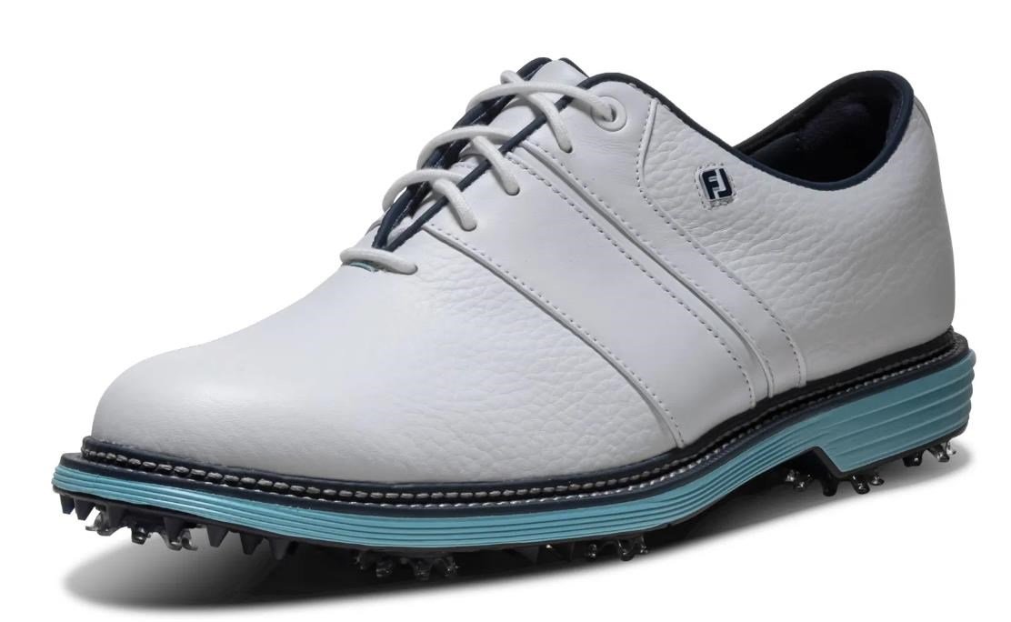FootJoy Premiere Series Packard herr golfskor, vit/blå