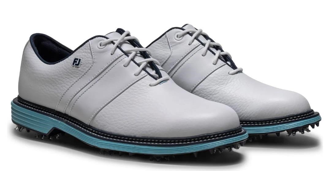 FootJoy Premiere Series Packard herr golfskor, vit/blå