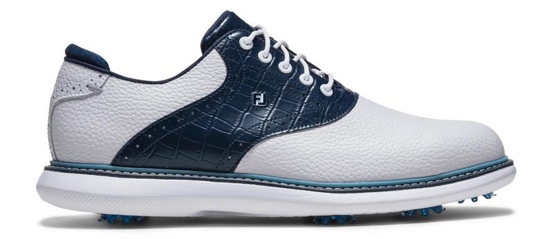 FootJoy Traditions herr golfskor, vit/blå