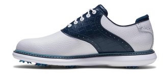FootJoy Traditions herr golfskor, vit/blå