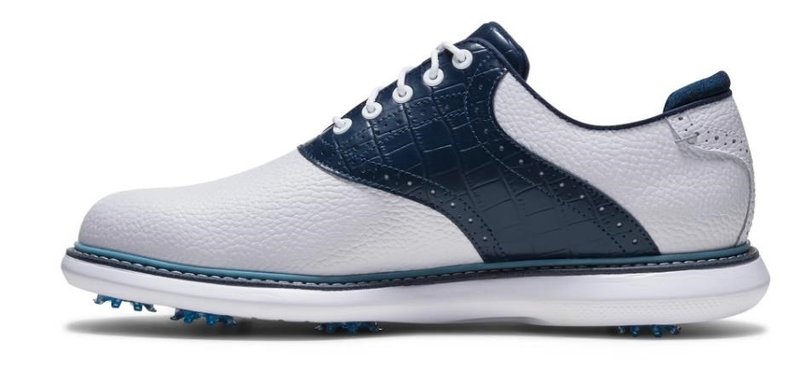 FootJoy Traditions herr golfskor, vit/blå