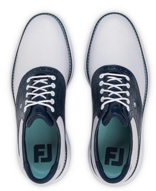 FootJoy Traditions herr golfskor, vit/blå