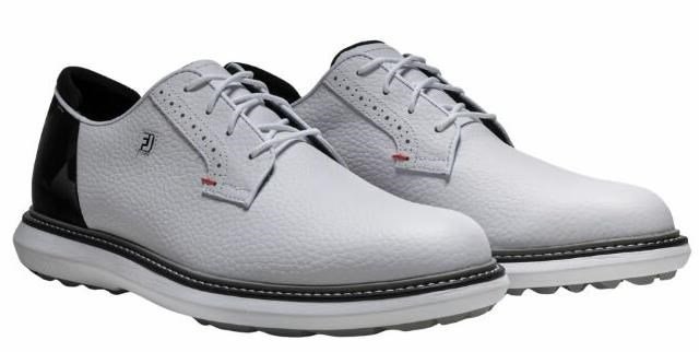 FootJoy Traditions Spikeless herr golfskor, vit/svart