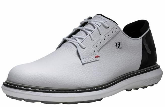 FootJoy Traditions Spikeless herr golfskor, vit/svart