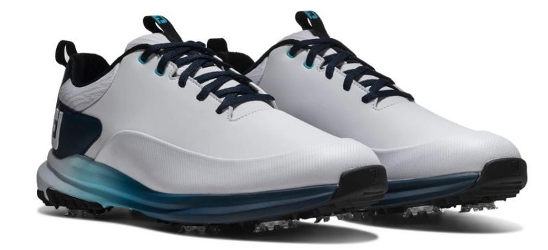 FootJoy Tour Rival herr golfskor, vit/blå