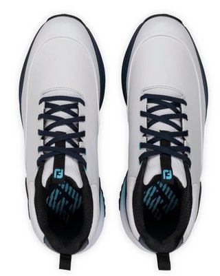 FootJoy Tour Rival herr golfskor, vit/blå