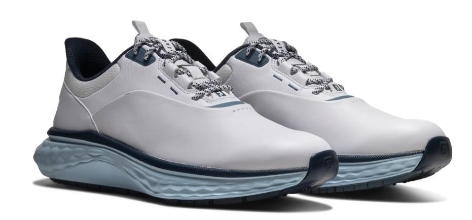 FootJoy Quantum herr golfskor, vit/blå