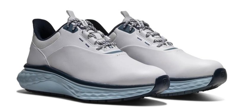 FootJoy Quantum herr golfskor, vit/blå