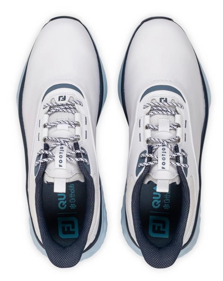 FootJoy Quantum herr golfskor, vit/blå