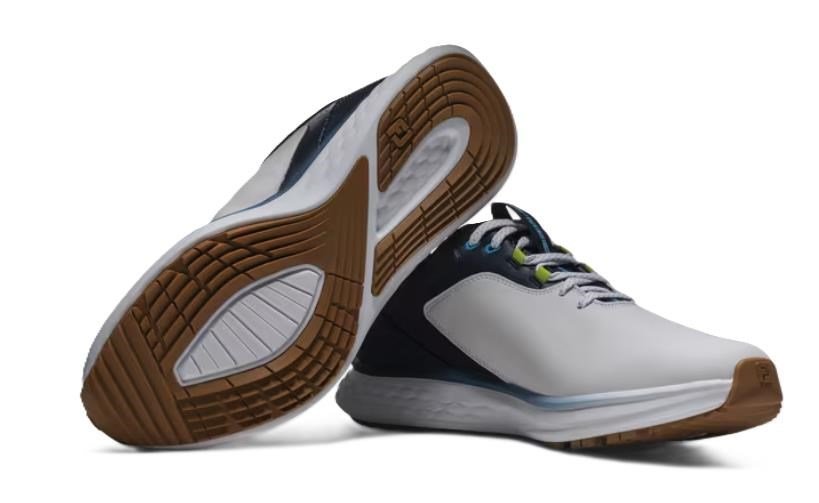 FootJoy Pulse herr golfskor, vit/marinblå
