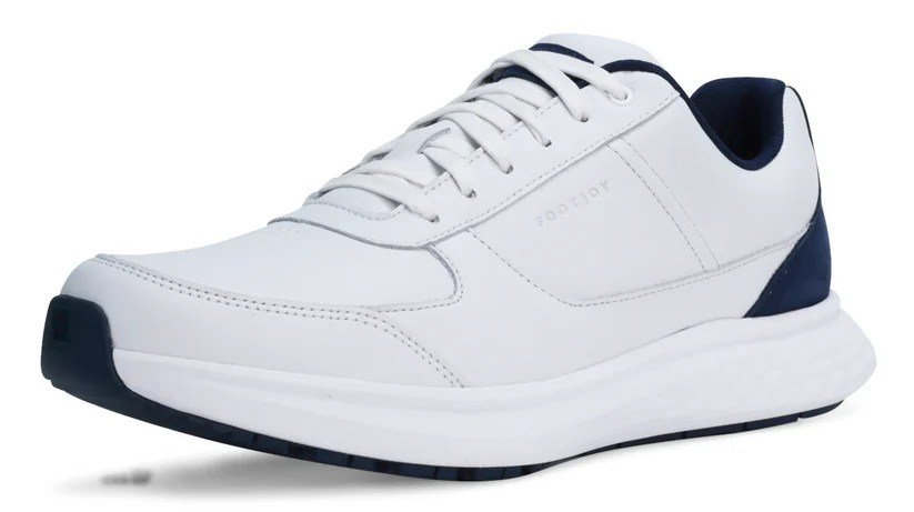 FootJoy Hampton herr golfskor, vit/marinblå