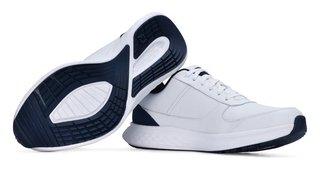FootJoy Hampton herr golfskor, vit/marinblå