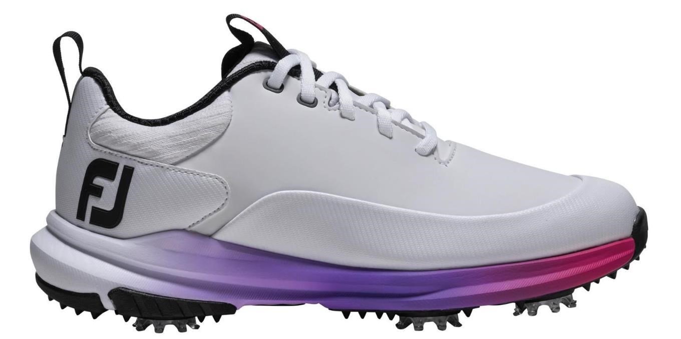 FootJoy Tour Rival dam golfskor, vit/rosa