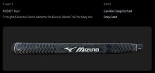 Mizuno Golf Mizuno M.Craft Nagoya S Grey Ion putter
