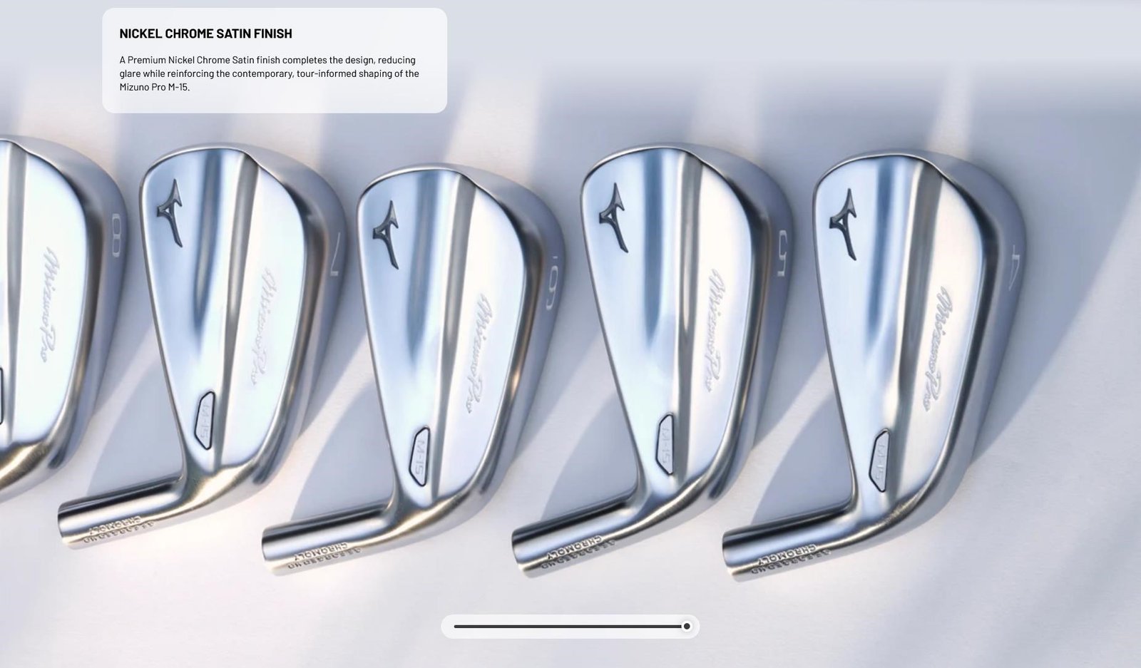 Mizuno Pro M-15 järnset, stål