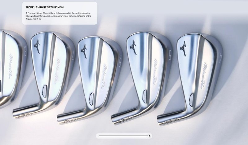 Mizuno Pro M-15 järnset, stål