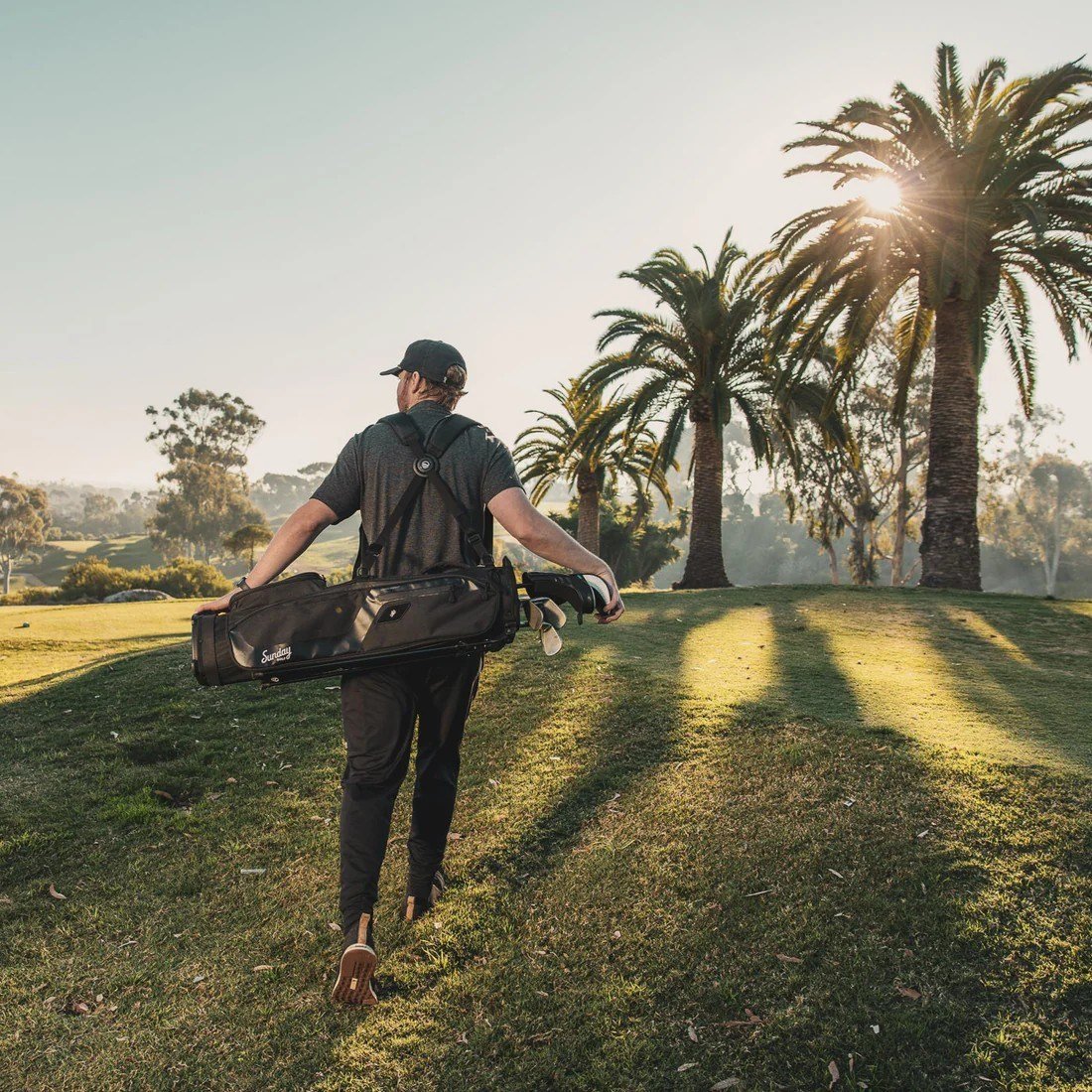 Sunday Golf El Camino pencil bag, matt svart