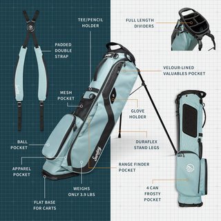 Sunday Golf El Camino pencil bag, seafoam