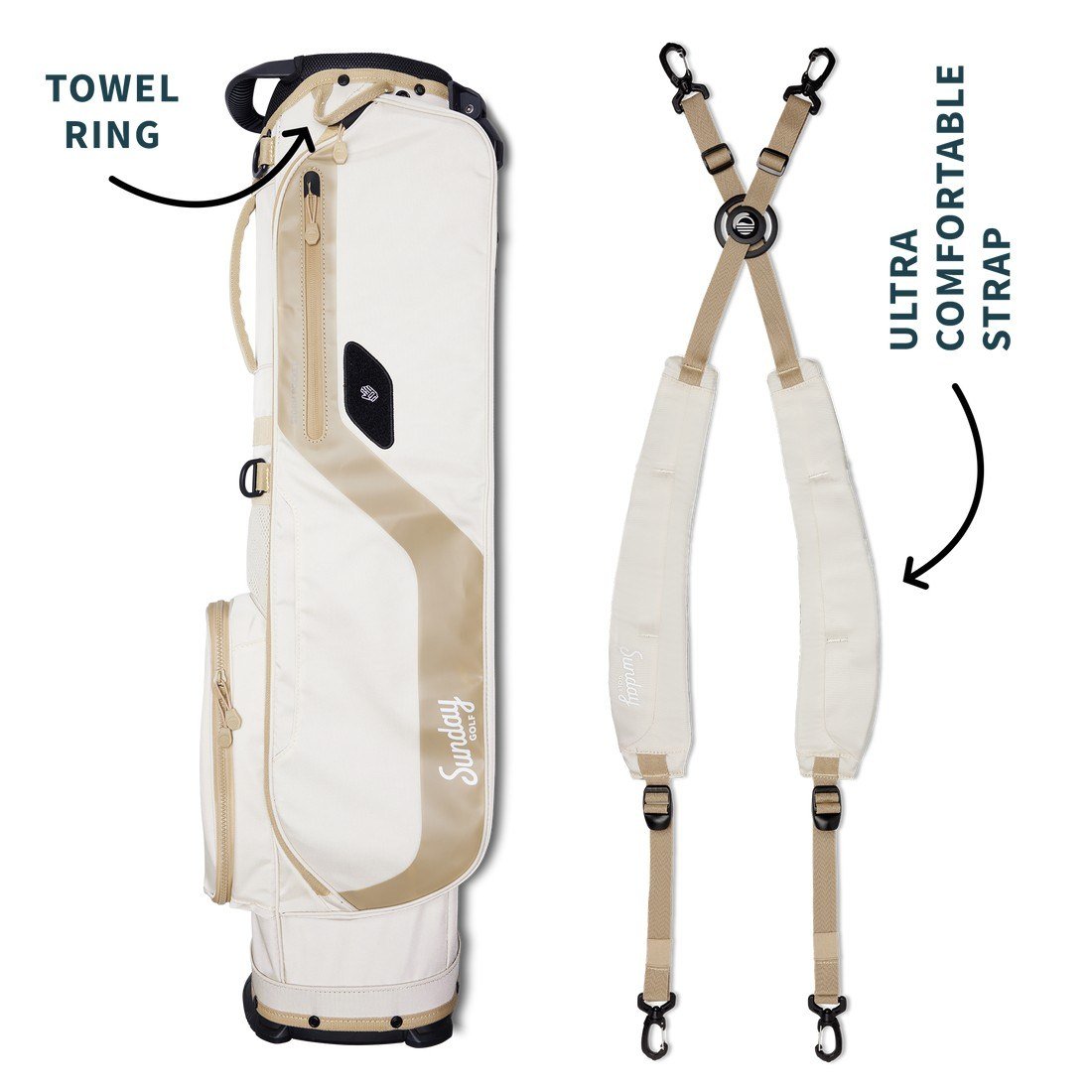 Sunday Golf El Camino pencil bag, toasted almond