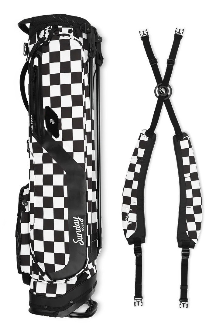 Sunday Golf El Camino pencil bag, black/white checker