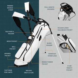 Sunday Golf El Camino S-Class pencil bag, white
