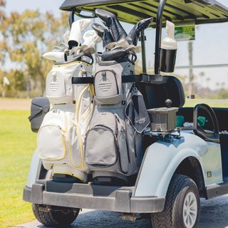 Sunday Golf Big Rig cart bag, heather gray